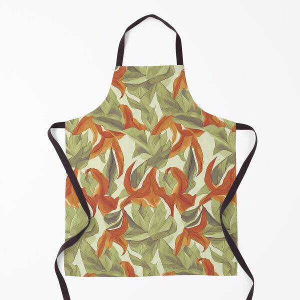 Item preview, Scattered Green Orange Leaves Pattern designed and sold by Sturdust.