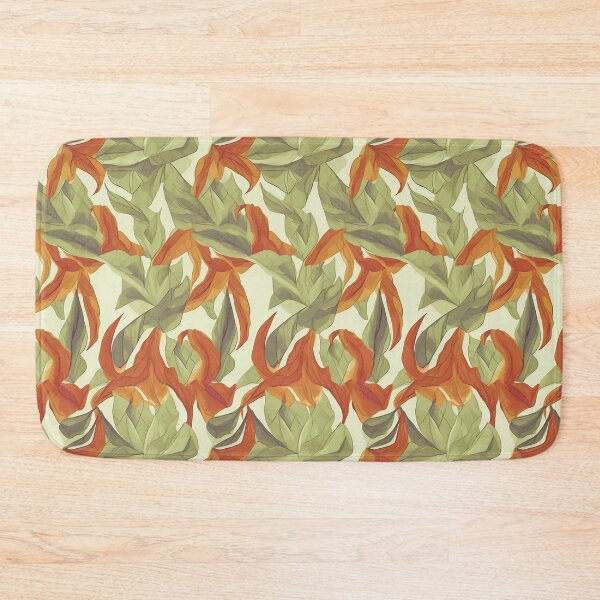 Item preview, Scattered Green Orange Leaves Pattern designed and sold by Sturdust.