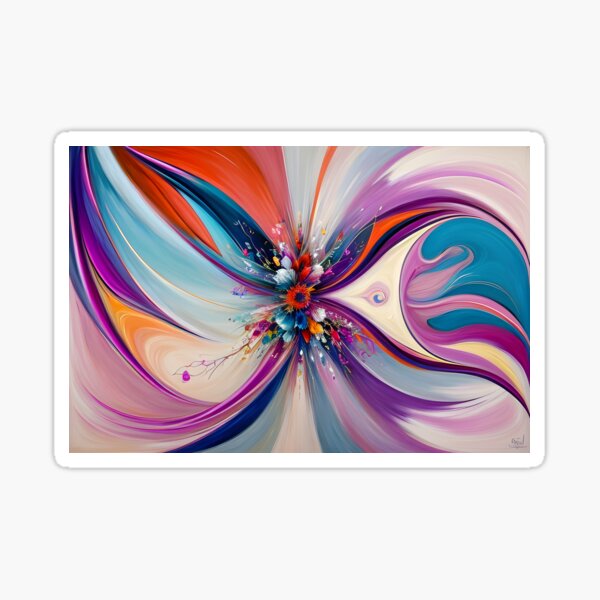 Item preview, Fluid lines, vibrant, abstract art, wall art designed and sold by nash2706.