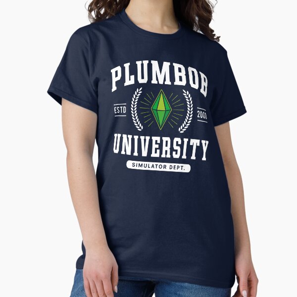 Vista previa del artículo con la obra «Escudo de la Universidad Plumbob», diseñado y vendido por Lagelantee.