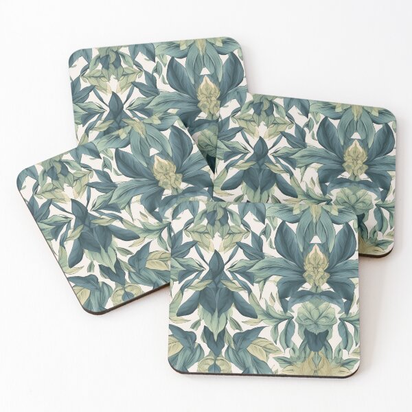 Item preview, Foliage Pattern Shades of Blue Green designed and sold by Sturdust.