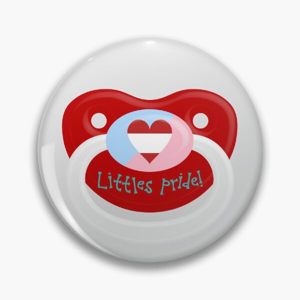 Item preview, ABDL / Little Pride Symbol Pacifier Design (Text) designed and sold by Ella Jameson.