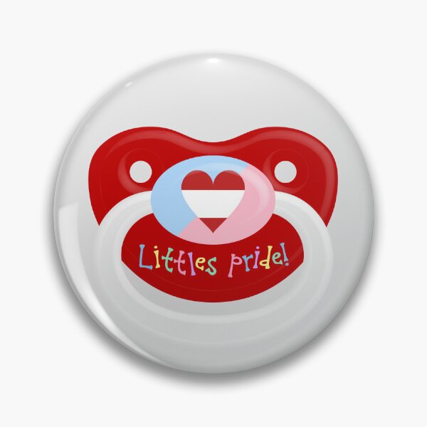 Item preview, ABDL / Little Pride Symbol Pacifier Design (Text) designed and sold by Ella Jameson.