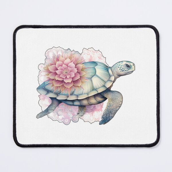 Artikelvorschau, colorful fantasy turtle with flower - Different logo size, position? Email me - entworfen und verkauft von Picture-Art.
