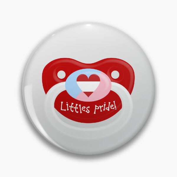 Item preview, ABDL / Little Pride Symbol Pacifier Design (Text) designed and sold by Ella Jameson.