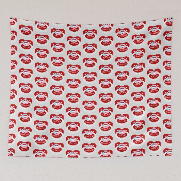 Item preview, ABDL / Little Pride Symbol Pacifier Design (Text) designed and sold by Ella Jameson.