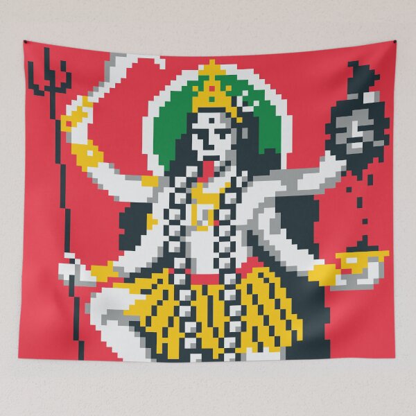 Item preview, Maa Kali Pixel Art designed and sold by 8bitbaba.