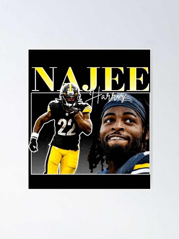 Najee Harris Football Paper Poster Steelers 3 - Najee Harris - Posters and  Art Prints