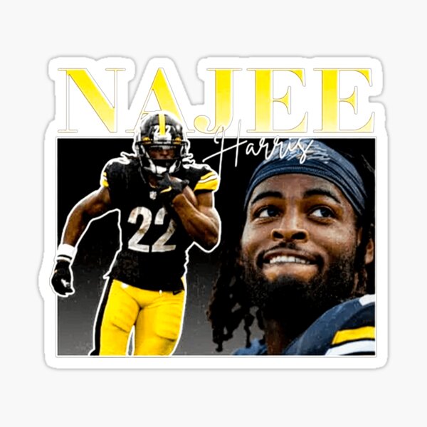 Najee Harris steelers Fake Craft Beer Label Sticker 