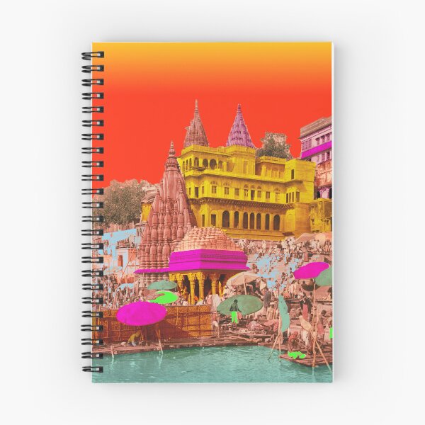 Item preview, Benares Palace of the Maharaja of Indore, vintage India skyline designed and sold by Mauswohn.