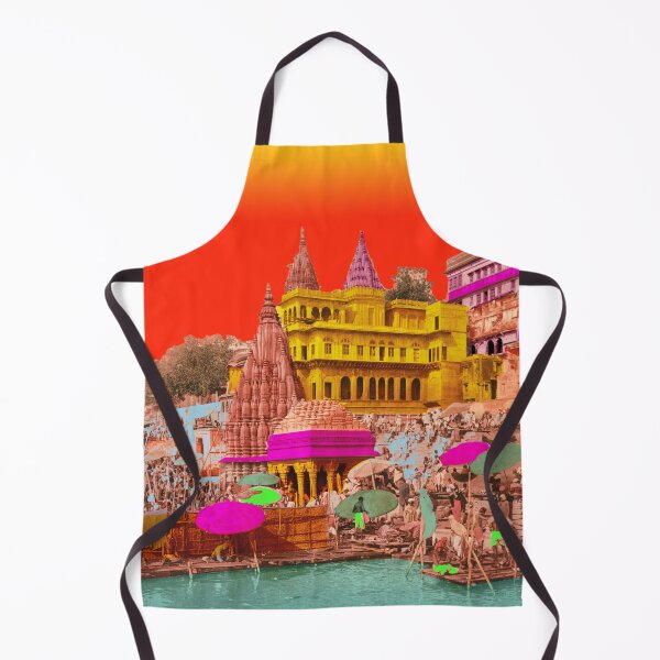 Item preview, Benares Palace of the Maharaja of Indore, vintage India skyline designed and sold by Mauswohn.