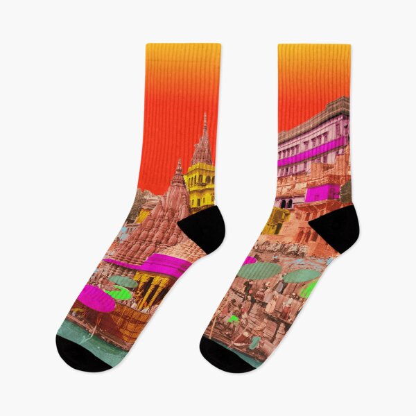Item preview, Benares Palace of the Maharaja of Indore, vintage India skyline designed and sold by Mauswohn.