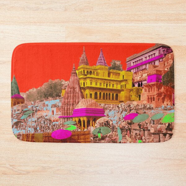 Item preview, Benares Palace of the Maharaja of Indore, vintage India skyline designed and sold by Mauswohn.