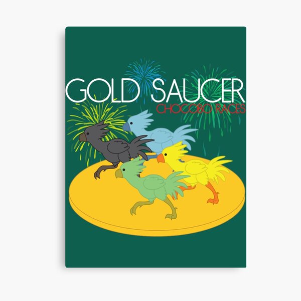 Chocobo Racing Canvas Print
