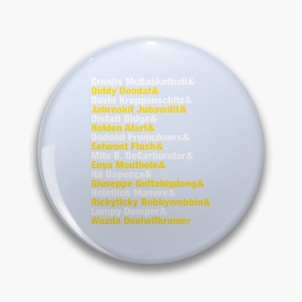 Item preview, Impractical Jokers Name Game List  designed and sold by MiraJames.
