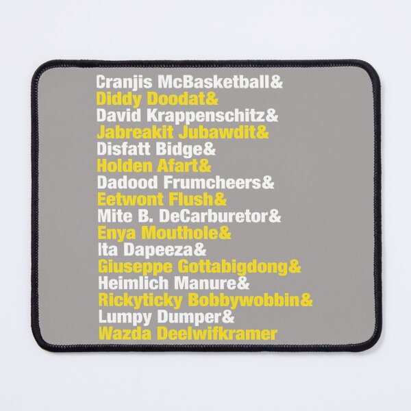 Item preview, Impractical Jokers Name Game List  designed and sold by MiraJames.