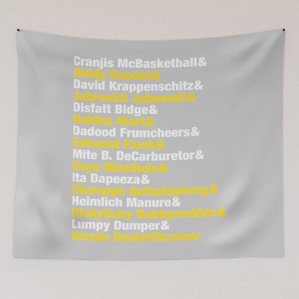 Item preview, Impractical Jokers Name Game List  designed and sold by MiraJames.