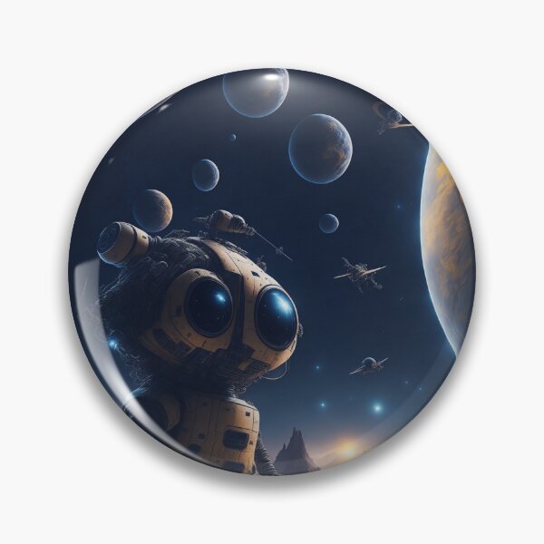 Item preview, The Adventures Begin: Wall-E, Eve, and the Robots in a Spectacular Space Poster designed and sold by RedArtG09.