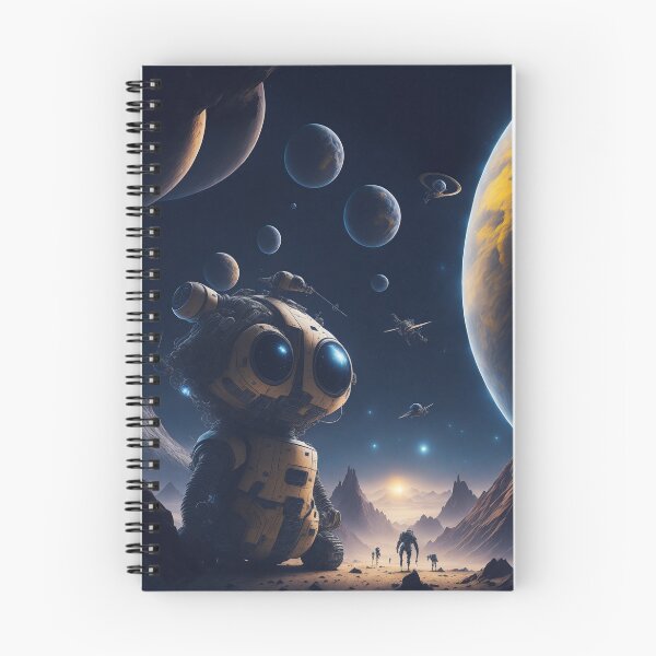 Item preview, The Adventures Begin: Wall-E, Eve, and the Robots in a Spectacular Space Poster designed and sold by RedArtG09.
