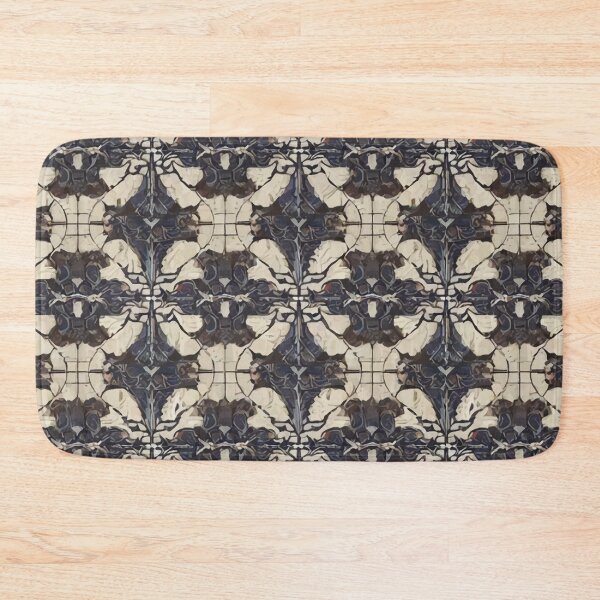 Item preview, Retro Tile Pattern dark silver and dark brown with light beige designed and sold by RetroTile.