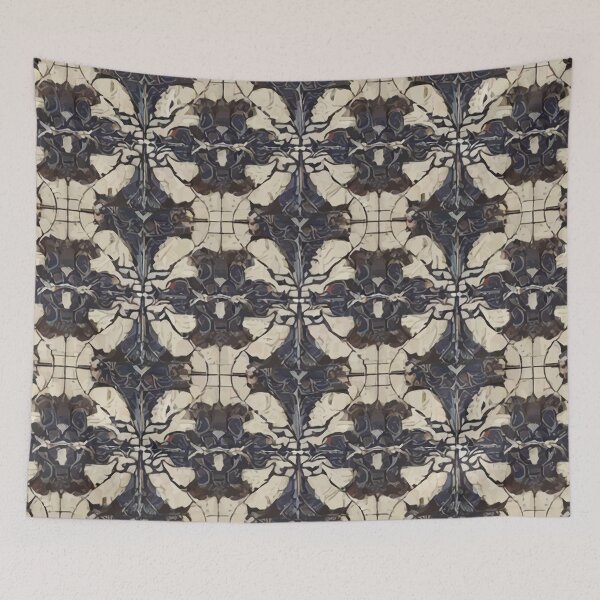 Item preview, Retro Tile Pattern dark silver and dark brown with light beige designed and sold by RetroTile.