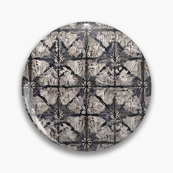 Item preview, Retro Tile Pattern silver shades and milky white designed and sold by RetroTile.