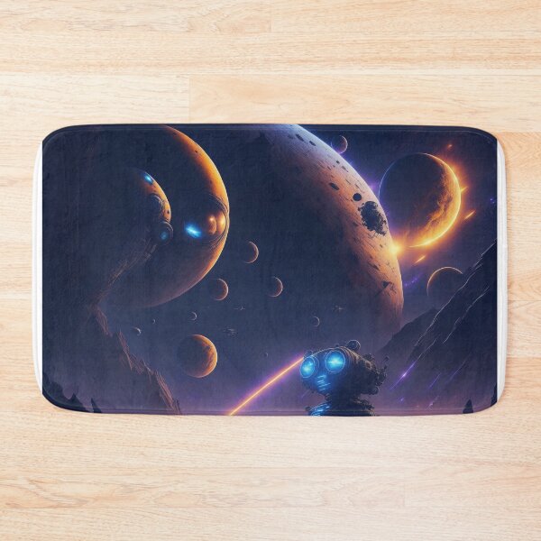 Item preview, Boundless Exploration: Wall-E and Eve in a Futuristic Space Odyssey designed and sold by RedArtG09.