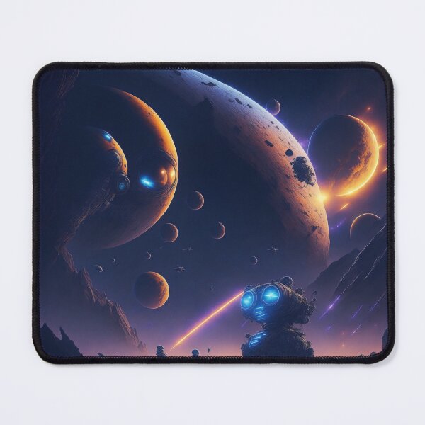 Item preview, Boundless Exploration: Wall-E and Eve in a Futuristic Space Odyssey designed and sold by RedArtG09.