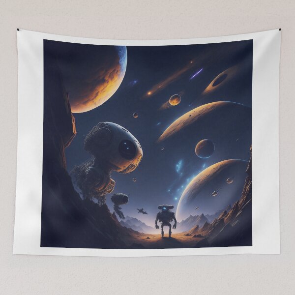 Item preview, Discover the Universe: Wall-E and Friends Embark on a Cosmic Adventure designed and sold by RedArtG09.