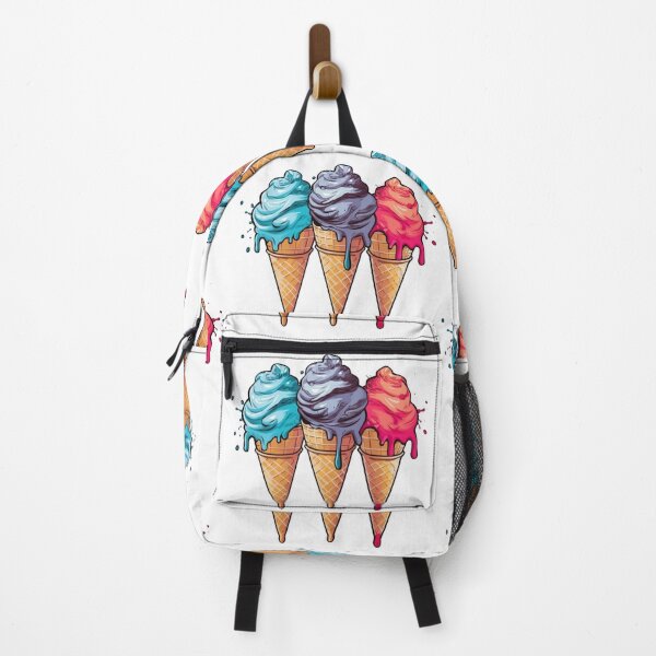 Item preview, Colorful Delights: Three Colored Ice Cream Cones designed and sold by veinmerch.
