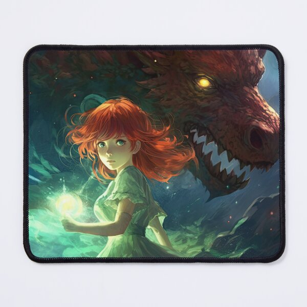 Item preview, Girl with pet dragon designed and sold by nikigoessi.