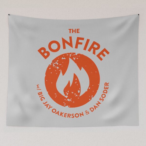 Item preview, The bonfire official podcast logo  designed and sold by MiraJames.