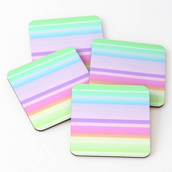 Item preview, Pastel rainbow multicolor combination | Original pastel rainbow multicolor stripes designed and sold by lausn.