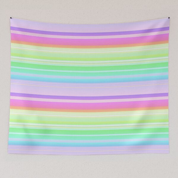 Item preview, Pastel rainbow multicolor combination | Original pastel rainbow multicolor stripes designed and sold by lausn.
