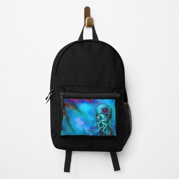 Item preview, Retro Futuristic Octopus - Blue Moonlight Beach Scene - AI Generated Art 5 of 8 designed and sold by Beachy.