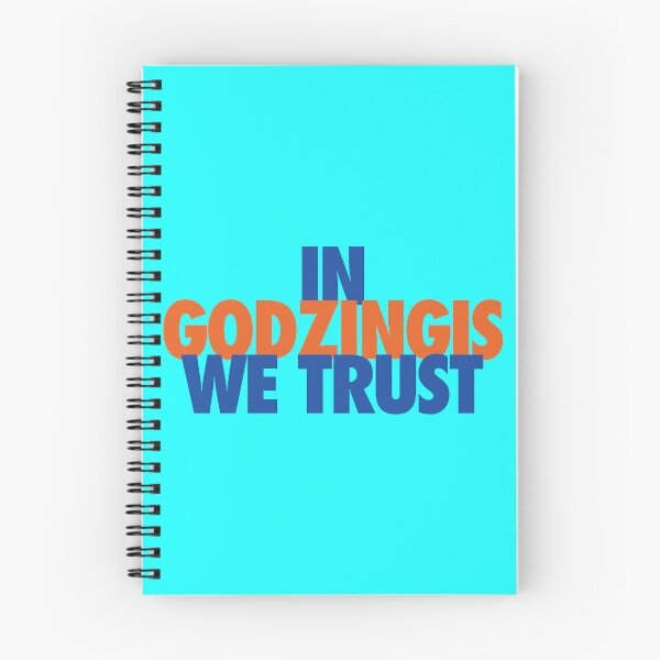 Item preview, In Godzingis We Trust (BlueOrange) Fitted designed and sold by EzmeliAppare.