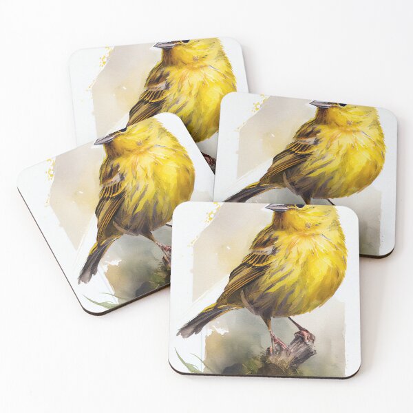 Item preview, Sunlit Songbird Perched Melody designed and sold by Paintings By Simon .