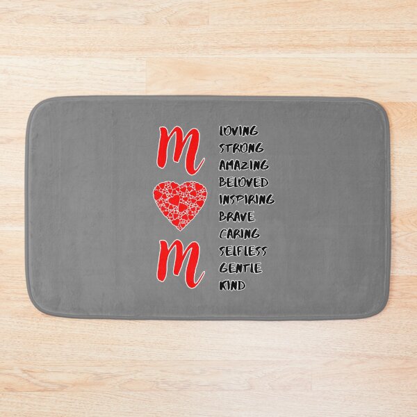 Item preview, mom loving strong amazing beloved inspiring brave caring selfless gentle kind designed and sold by StillCotton.