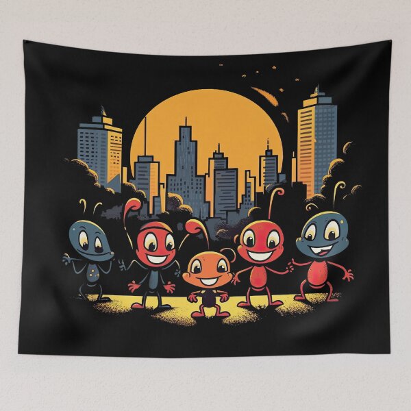 Item preview, Party city New York - Central Park - Spontaneous party night of the funny ants designed and sold by Pixelboys.