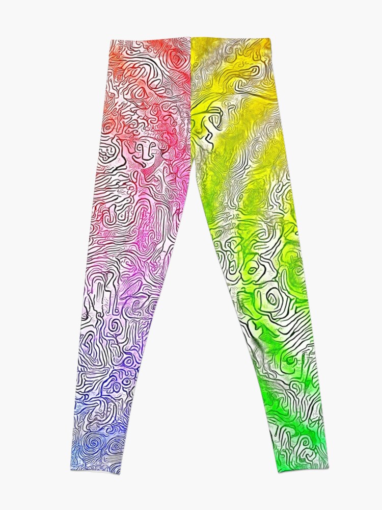 Alternate view of Abstract Spring Camouflage Leggings