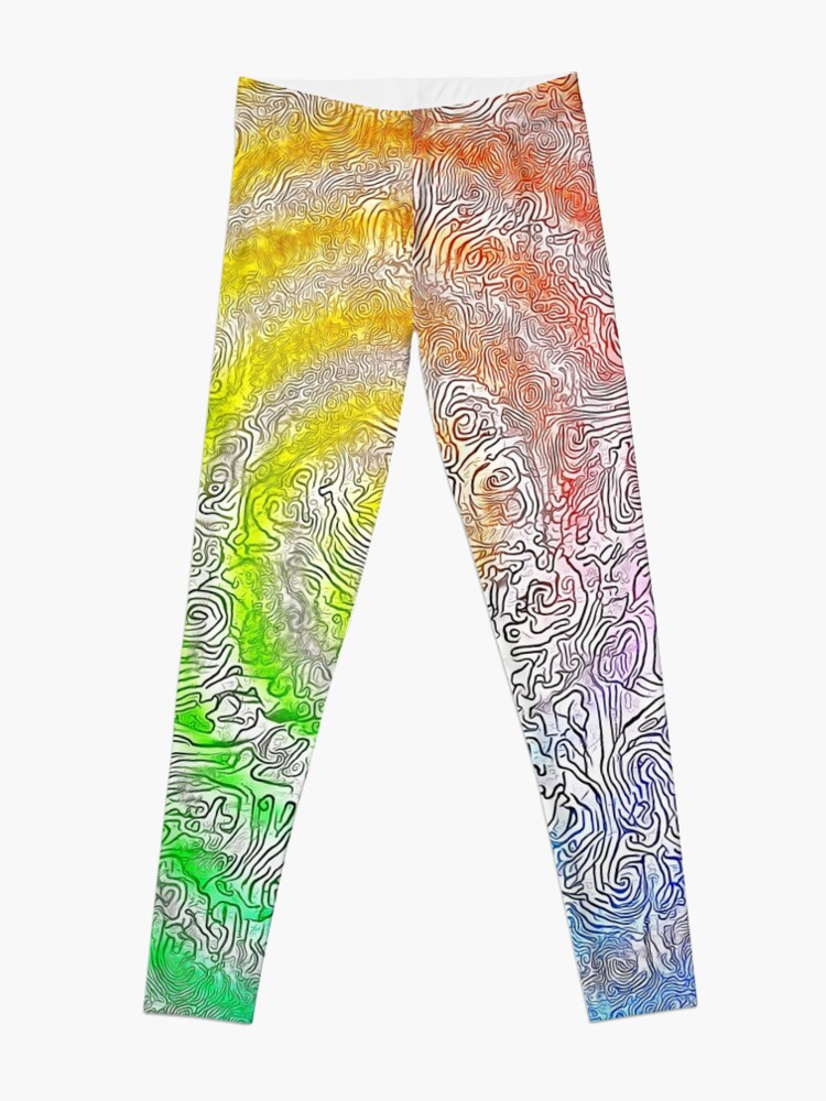 Alternate view of Abstract Spring Camouflage Leggings