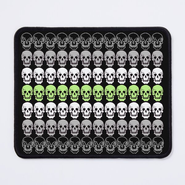 Item preview, Subtle Agender Skull Pattern for Agender Goth designed and sold by ontrendshirts.