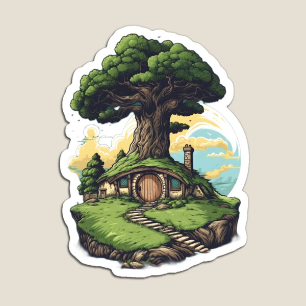 Item preview, Homely Burrow - Round Door - Halfling Home - Fantasy designed and sold by Fenay Designs.