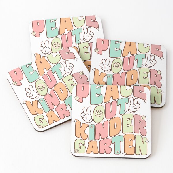 Item preview, Funny cute retro Peace out kindergarten Happy Last Day Of School designed and sold by Yakuzads.