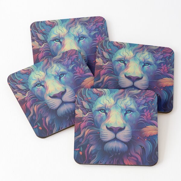Item preview, psychedelic lion designed and sold by R&B Art and design.