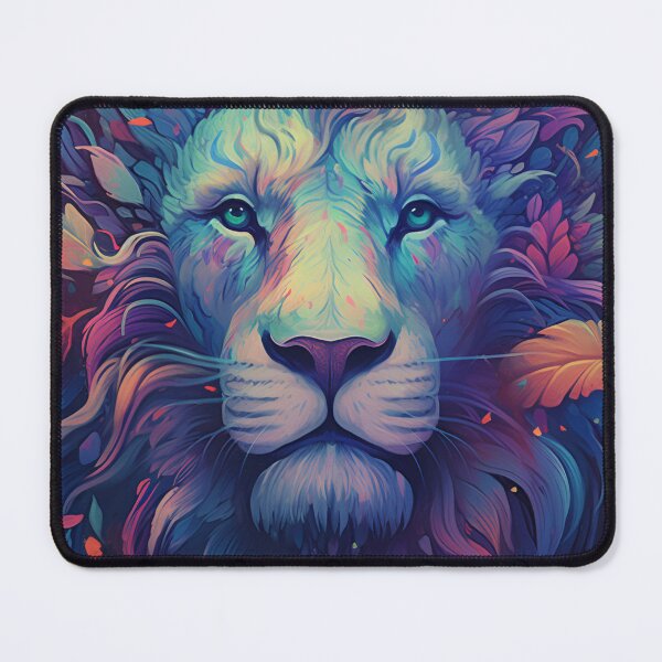 Item preview, psychedelic lion designed and sold by R&B Art and design.