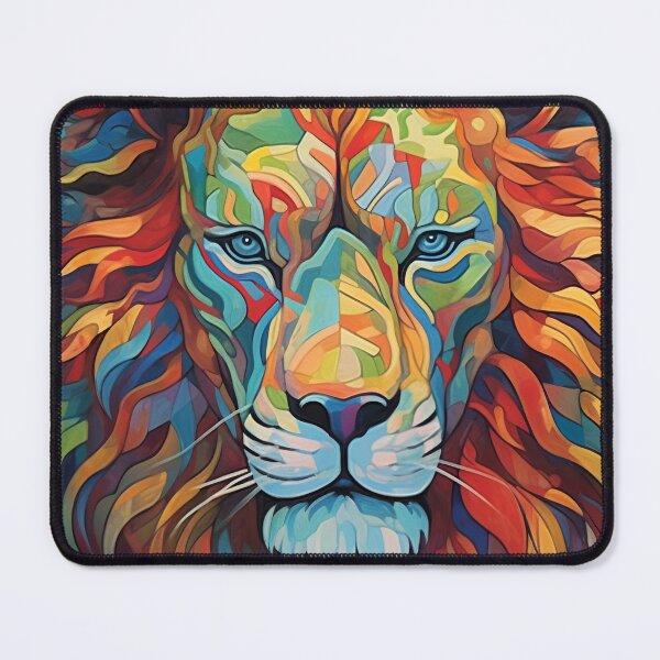 Item preview, psychedelic lion designed and sold by R&B Art and design.