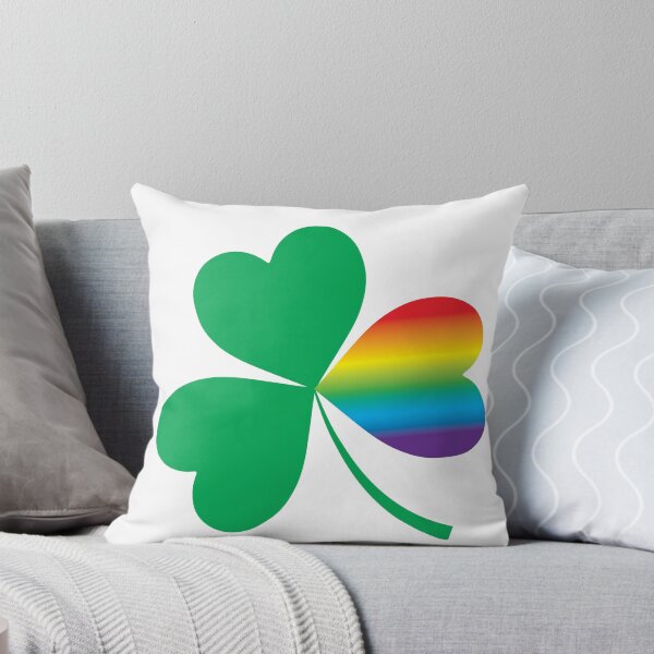 Item preview, St. Patrick's Day Shamrock With LGBT Rainbow Twist designed and sold by magentasponge.