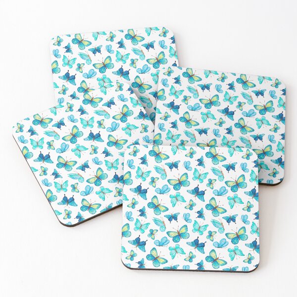 Item preview, Watercolor Blue Butterfly Pattern designed and sold by cgroenewald.