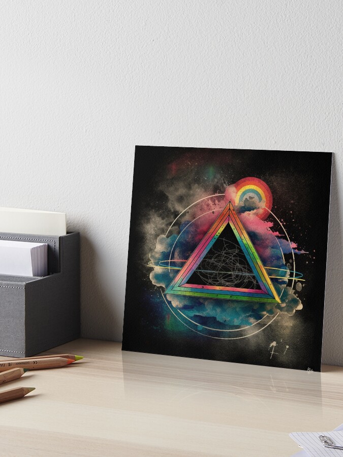 Acrylic Abstract Pink shops Floyd Painting. Inspired by a Song. Wood Cradleboard 8x16” Original and Unique!